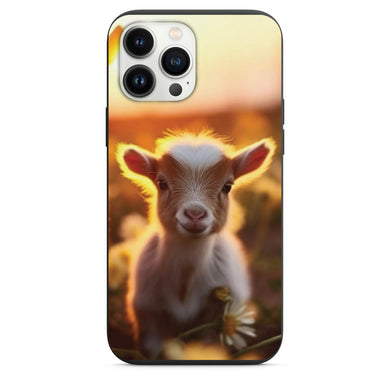 Cute Baby Goat In Daisy Field Phone Case for iPhone 7 8 X XS XR SE 11 12 13 14 Pro Max Mini Note 10 20 s10 s10s s20 s21 20 Plus Ultra