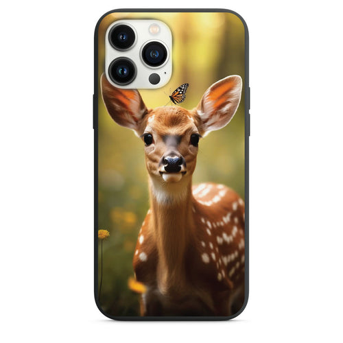 Beautiful Deer and Butterfly Phone Case Design Phone Case for iPhone 7 8 X XS XR SE 11 12 13 14 15 Pro Max Mini