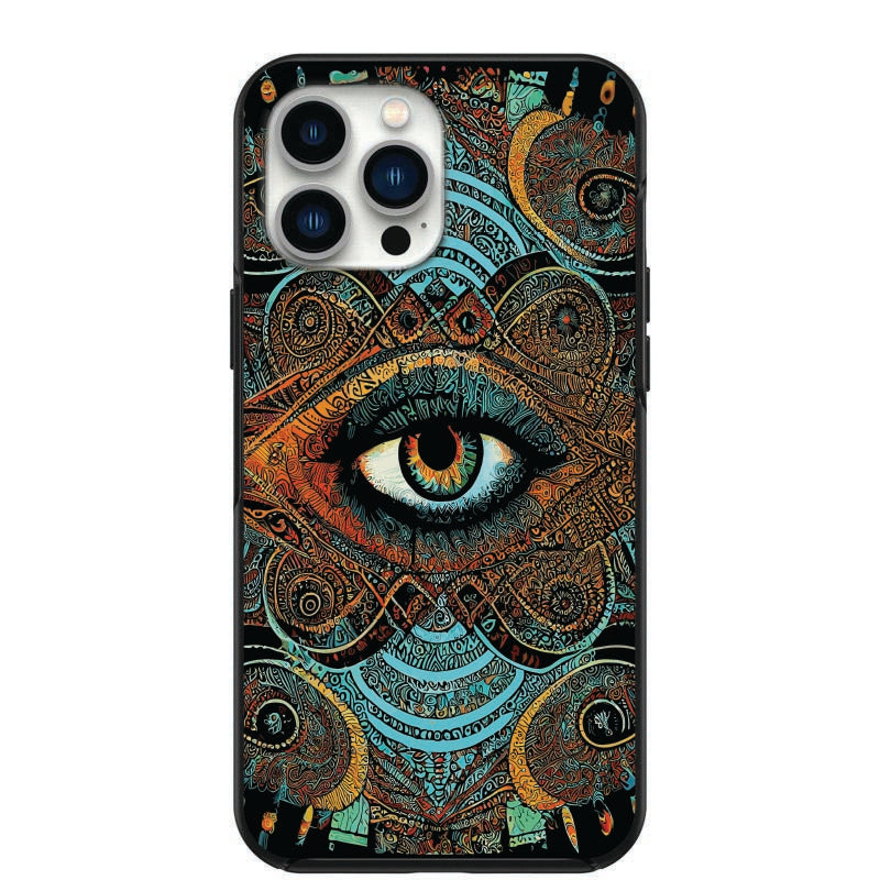 Beautiful Evil Eye Mandala Phone Case for iPhone 7 8 X XS XR SE 11 12 13 14 Pro Max Mini Note s10 s10plus s20 s21 20plus
