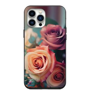 Beautiful Peach & Pink Roses Phone Case for iPhone 7 8 X XS XR SE 11 12 13 14 Pro Max Mini Note 10 20 s10 s10s s20 s21 20 Plus Ultra