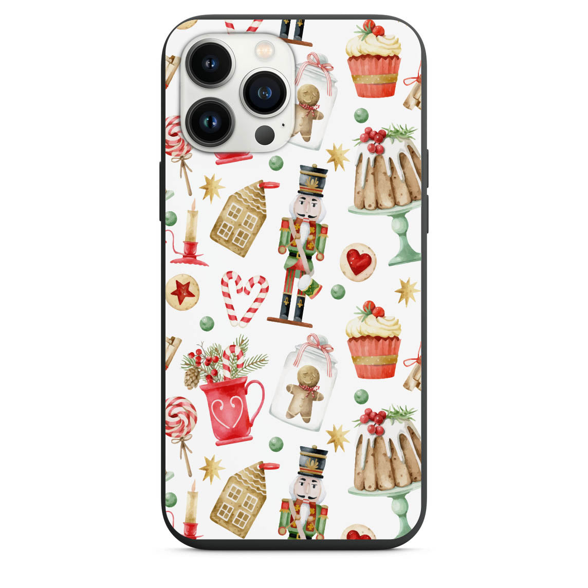 Beautiful Retro Christmas Design Phone Case for iPhone 7 8 X XS XR SE 11 12 13 14 15 Pro Max Mini Note s10 s10plus s20 s21 20plus