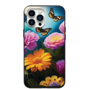 Butterfly Garden Design Phone Case for iPhone 7 8 X XS XR SE 11 12 13 14 Pro Max Mini Note 10 20 s10 s10s s20 s21 20 Plus Ultra