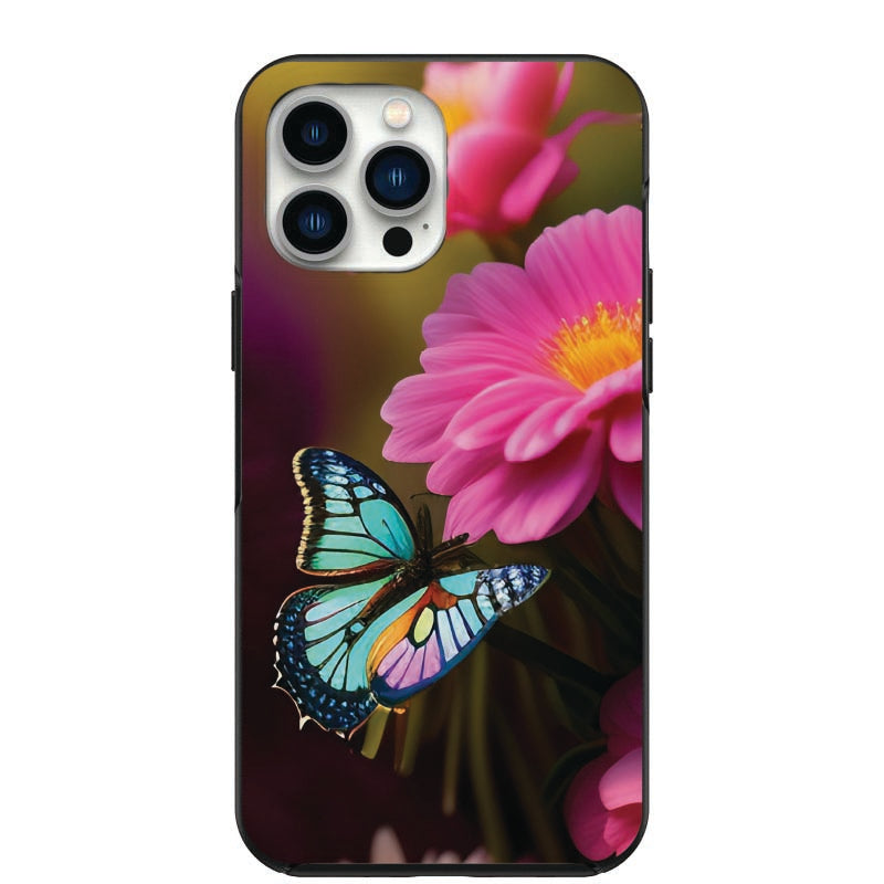 Butterfly In The Garden Design Phone Case for iPhone 7 8 X XS XR SE 11 12 13 14 Pro Max Mini Note 10 20 s10 s10s s20 s21 20 Plus Ultra