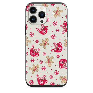 Christmas Hot Coco And Gingerbread Cookies Phone Case for iPhone 7 8 X XS XR SE 11 12 13 14 Pro Max Mini Note s10 s10plus s20 s21 20plus