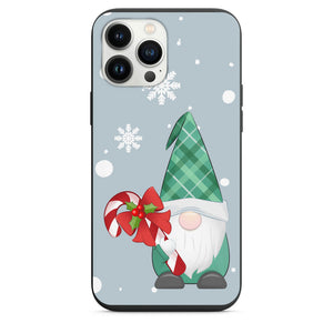 Christmas Gnome Holding Candy Cane In The Snow Design Phone Case for iPhone 7 8 X XS XR SE 11 12 13 14 Pro Max Mini Note s10 s10plus s20 s21 20plus