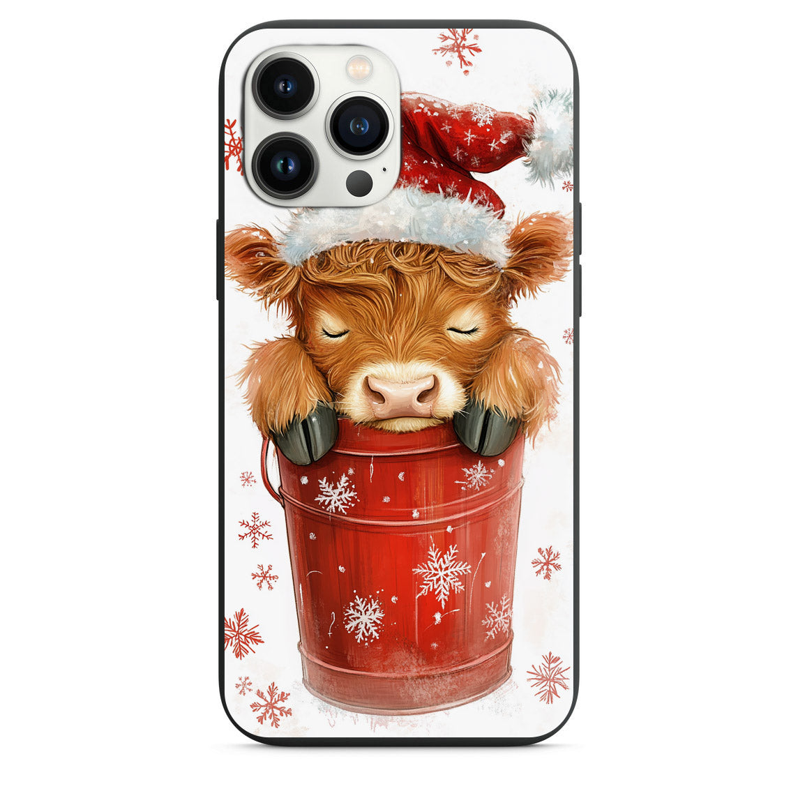 Cute Baby Highland Cow Christmas Design Phone Case for iPhone 7 8 X XS XR SE 11 12 13 14 Pro Max Mini Note 10 20 s10 s10s s20 s21 20 Plus Ultra (Copy)