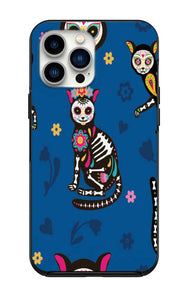 Day Of The Dead Sugar Skull Cats Case for iPhone 14 14 pro 14pro max 13 12 11 Pro Max Case iPhone 13 12 Mini XS Max XR 6 7 Plus 8 Plus