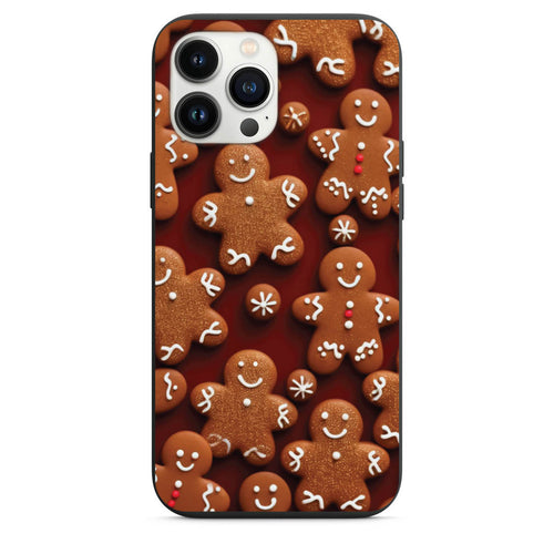 Gingerbread Men Cookies Phone Case for iPhone 7 8 X XS XR SE 11 12 13 14 Pro Max Mini Note s10 s10plus s20 s21 20plus