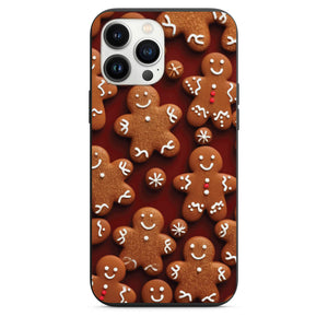 Gingerbread Men Cookies Phone Case for iPhone 7 8 X XS XR SE 11 12 13 14 Pro Max Mini Note s10 s10plus s20 s21 20plus
