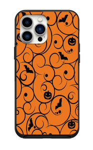 Halloween Pumpkin & Bats Design Case for iPhone 14 14 pro 14pro max 13 12 11 Pro Max Case iPhone 13 12 Mini XS Max XR 6 7 Plus 8 Plus