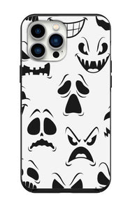Halloween Spooky Ghost Faces Case for iPhone 14 14 pro 14pro max 13 12 11 Pro Max Case iPhone 13 12 Mini XS Max XR 6 7 Plus 8 Plus