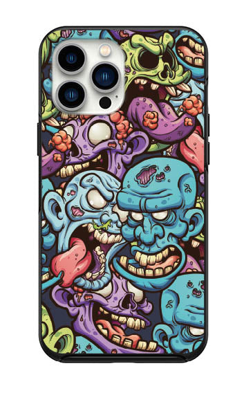 Halloween Zombie Heads Case for iPhone 14 14 pro 14pro max 13 12 11 Pro Max Case iPhone 13 12 Mini XS Max XR 6 7 Plus 8 Plus