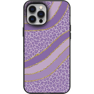 Cute Soft Purple Cheetah Fur print Phone Case for iPhone 7 8 X XS XR SE 11 12 13 14 Pro Max Mini Note 10 20 s10 s10s s20 s21 20 Plus Ultra