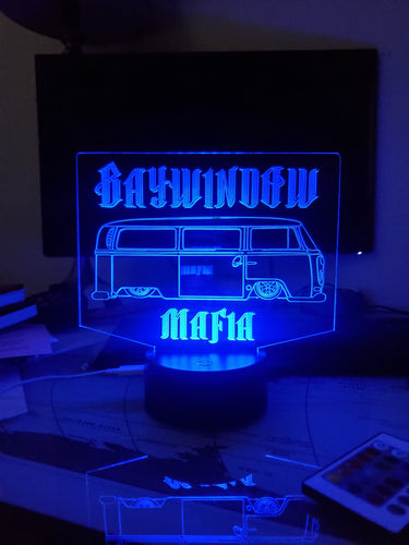Custom led acrylic night light with remote