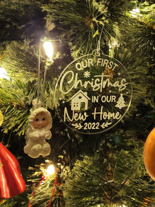 Our First Christmas In Our New Ornament -