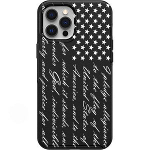 American Pledge Of Allegiance Flag Design Phone Case for iPhone 7 8 X XS XR SE 11 12 13 14 Pro Max Mini Note 10 20 s10 s10s s20 s21 20 Plus Ultra