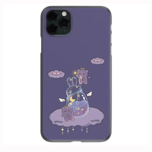 Purple Bears clouds print Phone Case for iPhone 7 8 X XS XR SE 11 12 13 14 Pro Max Mini Note 10 20 s10 s10s s20 s21 20 Plus Ultra