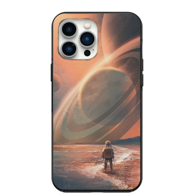 Astronauts View Of Saturn Phone Case for iPhone 7 8 X XS XR SE 11 12 13 14 Pro Max Mini Note 10 20 s10 s10s s20 s21 20 Plus Ultra