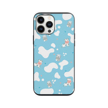 Baby Blue Cow Milk Design print Phone Case for iPhone 7 8 X XS XR SE 11 12 13 14 Pro Max Mini Note 10 20 s10 s10s s20 s21 20 Plus Ultra
