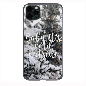 Baby its Cold outside Christmas print Phone Case for iPhone 7 8 X XS XR SE 11 12 13 14 Pro Max Mini Note 10 20 s10 s10s s20 s21 20 Plus Ultra