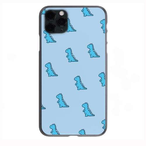 Blue Dinos doodle Phone Case for iPhone 7 8 X XS XR SE 11 12 13 14 Pro Max Mini Note 10 20 s10 s10s s20 s21 20 Plus Ultra