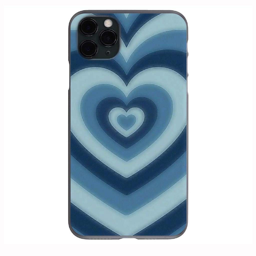 Blue Heart Phone Case for iPhone 7 8 X XS XR SE 11 12 13 14 Pro Max Mini Note 10 20 s10 s10s s20 s21 20 Plus Ultra