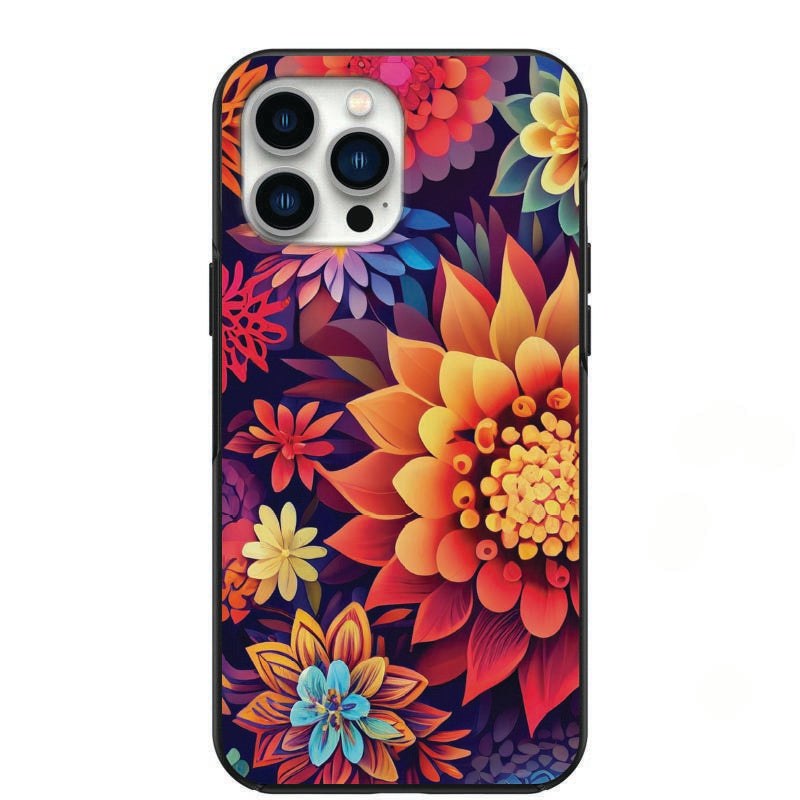 Bright And Bold Flowers Design Phone Case for iPhone 7 8 X XS XR SE 11 12 13 14 Pro Max Mini Note 10 20 s10 s10s s20 s21 20 Plus Ultra
