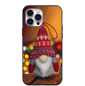 Christmas Gnome with Lights in the background Design Phone Case for iPhone 7 8 X XS XR SE 11 12 13 14 Pro Max Mini Note 10 20 s10 s10s s20 s21 20 Plus Ultra
