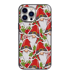 Christmas Santa Gnomes Mistletoe Candy Pattern Design Phone Case for iPhone 7 8 X XS XR SE 11 12 13 14 Pro Max Mini Note 10 20 s10 s10s s20 s21 20 Plus Ultra