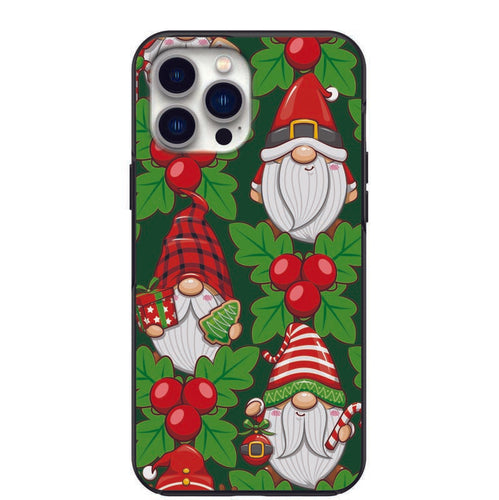 Christmas Santa Gnomes Mistletoe Design Phone Case for iPhone 7 8 X XS XR SE 11 12 13 14 Pro Max Mini Note 10 20 s10 s10s s20 s21 20 Plus Ultra