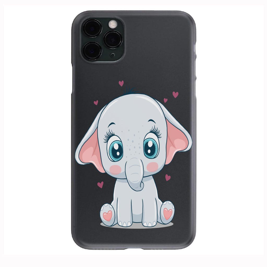 Cute Baby Elephant design Phone Case for iPhone 7 8 X XS XR SE 11 12 13 14 Pro Max Mini Note 10 20 s10 s10s s20 s21 20 Plus Ultra