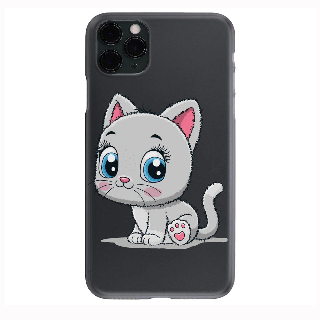 Cute Blue Eyes Cat design Phone Case for iPhone 7 8 X XS XR SE 11 12 13 14 Pro Max Mini Note 10 20 s10 s10s s20 s21 20 Plus Ultra