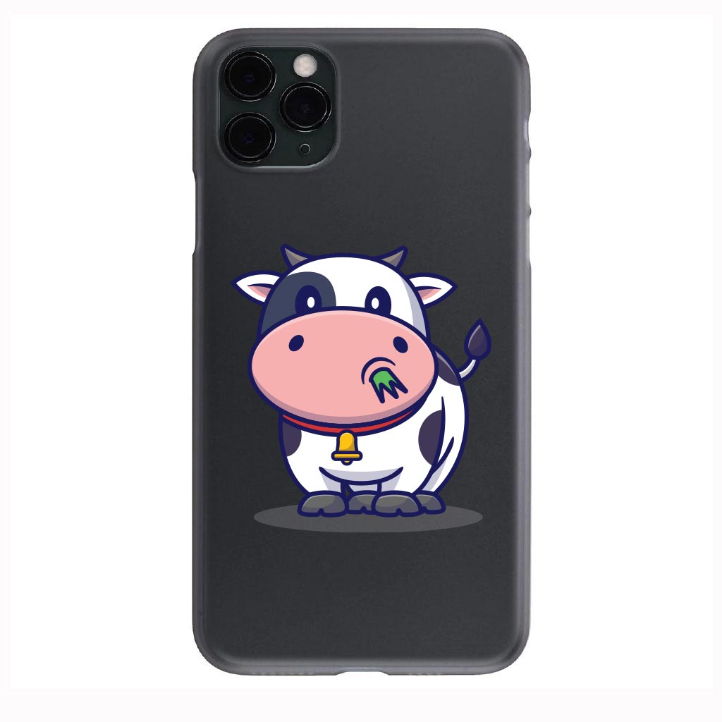 Cute Cartoon Cow Eating Grass Phone Case for iPhone 7 8 X XS XR SE 11 12 13 14 Pro Max Mini Note 10 20 s10 s10s s20 s21 20 Plus Ultra