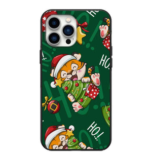 Cute Christmas Tiger Design Phone Case for iPhone 7 8 X XS XR SE 11 12 13 14 Pro Max Mini Note 10 20 s10 s10s s20 s21 20 Plus Ultra