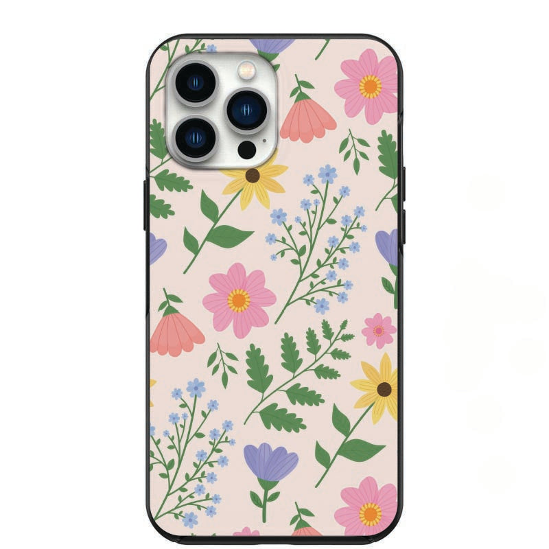 Cute Drawn Flower Design Phone Case for iPhone 7 8 X XS XR SE 11 12 13 14 Pro Max Mini Note 10 20 s10 s10s s20 s21 20 Plus Ultra