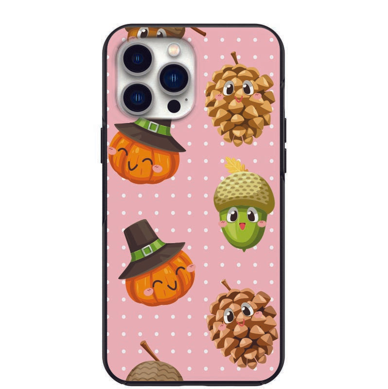 Cute Happy Thanksgiving Design Phone Case for iPhone 7 8 X XS XR SE 11 12 13 14 Pro Max Mini Note 10 20 s10 s10s s20 s21 20 Plus Ultra