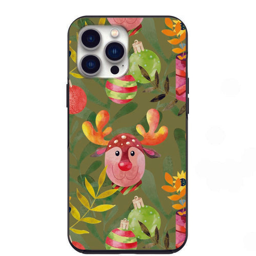 Cute Reindeer And Ornaments Design Phone Case for iPhone 7 8 X XS XR SE 11 12 13 14 Pro Max Mini Note 10 20 s10 s10s s20 s21 20 Plus Ultra