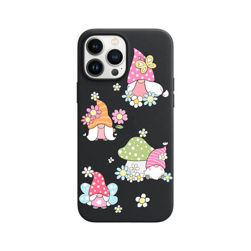 Cute Spring Gnomes Daisies and Butterflies print Phone Case for iPhone 7 8 X XS XR SE 11 12 13 14 Pro Max Mini Note 10 20 s10 s10s s20 s21 20 Plus Ultra