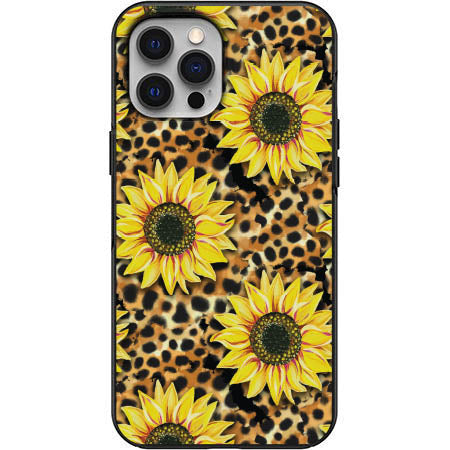 Cute Sunflower Cheetah Design Phone Case for iPhone 7 8 X XS XR SE 11 12 13 14 Pro Max Mini Note 10 20 s10 s10s s20 s21 20 Plus Ultra