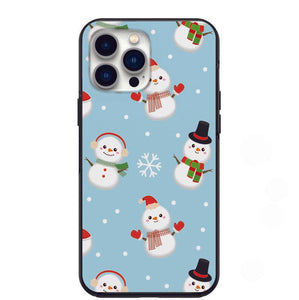 Cutest Snowmen In The Snow Design Phone Case for iPhone 7 8 X XS XR SE 11 12 13 14 Pro Max Mini Note 10 20 s10 s10s s20 s21 20 Plus Ultra
