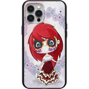 Dia De Los Muertos Cute Little Girl Design Phone Case for iPhone 7 8 X XS XR SE 11 12 13 14 Pro Max Mini Note 10 20 s10 s10s s20 s21 20 Plus Ultra