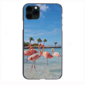 Flamingos Mingling Phone Case for iPhone 7 8 X XS XR SE 11 12 13 14 Pro Max Mini Note 10 20 s10 s10s s20 s21 20 Plus Ultra