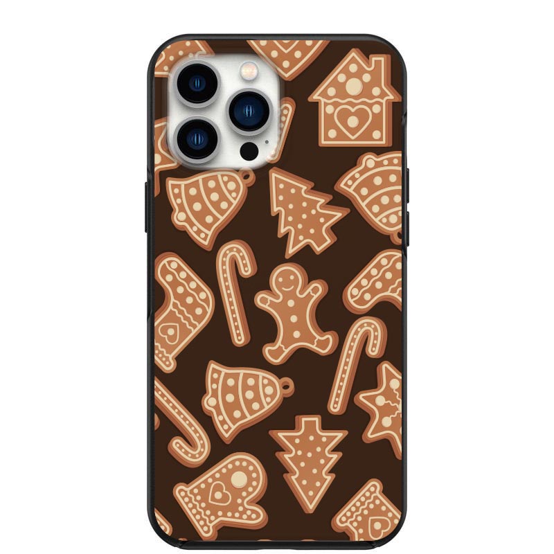 Gingerbread Cookies Design Phone Case for iPhone 7 8 X XS XR SE 11 12 13 14 Pro Max Mini Note 10 20 s10 s10s s20 s21 20 Plus Ultra
