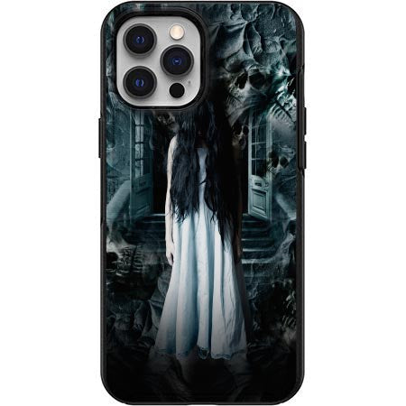 Girls Haunted Halloween design Design Phone Case for iPhone 7 8 X XS XR SE 11 12 13 14 Pro Max Mini Note 10 20 s10 s10s s20 s21 20 Plus Ultra