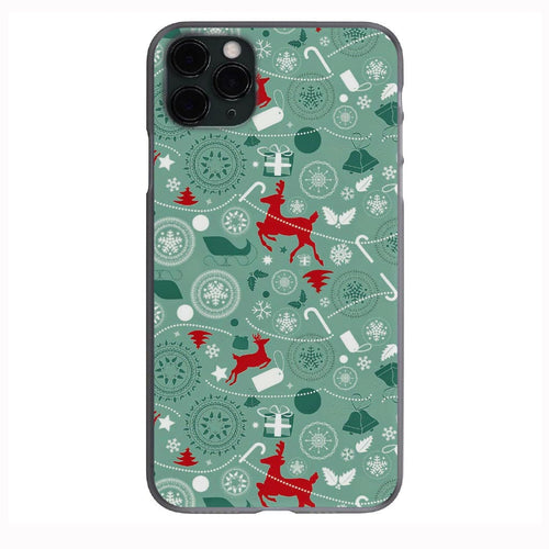 Green Christmas theme print Phone Case for iPhone 7 8 X XS XR SE 11 12 13 14 Pro Max Mini Note 10 20 s10 s10s s20 s21 20 Plus Ultra