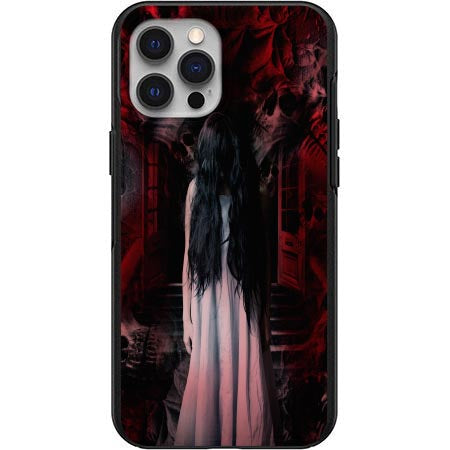 Halloween Creepy Girl Design Phone Case for iPhone 7 8 X XS XR SE 11 12 13 14 Pro Max Mini Note 10 20 s10 s10s s20 s21 20 Plus Ultra