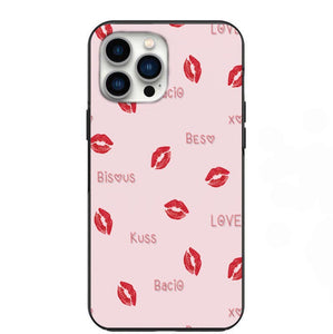 Kiss Beso Bisous Bacio Phone Case for iPhone 7 8 X XS XR SE 11 12 13 14 Pro Max Mini Note 10 20 s10 s10s s20 s21 20 Plus Ultra