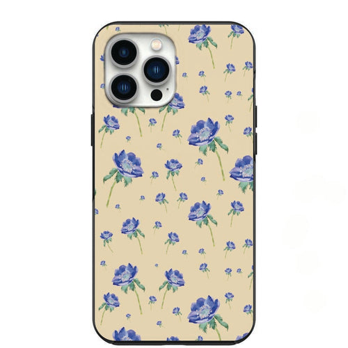 Little Blue Purplish Flowers Design Phone Case for iPhone 7 8 X XS XR SE 11 12 13 14 Pro Max Mini Note 10 20 s10 s10s s20 s21 20 Plus Ultra