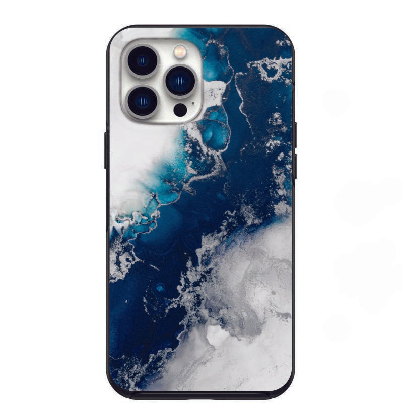 Marble Ocean Blue Design Phone Case for iPhone 7 8 X XS XR SE 11 12 13 14 Pro Max Mini Note 10 20 s10 s10s s20 s21 20 Plus Ultra