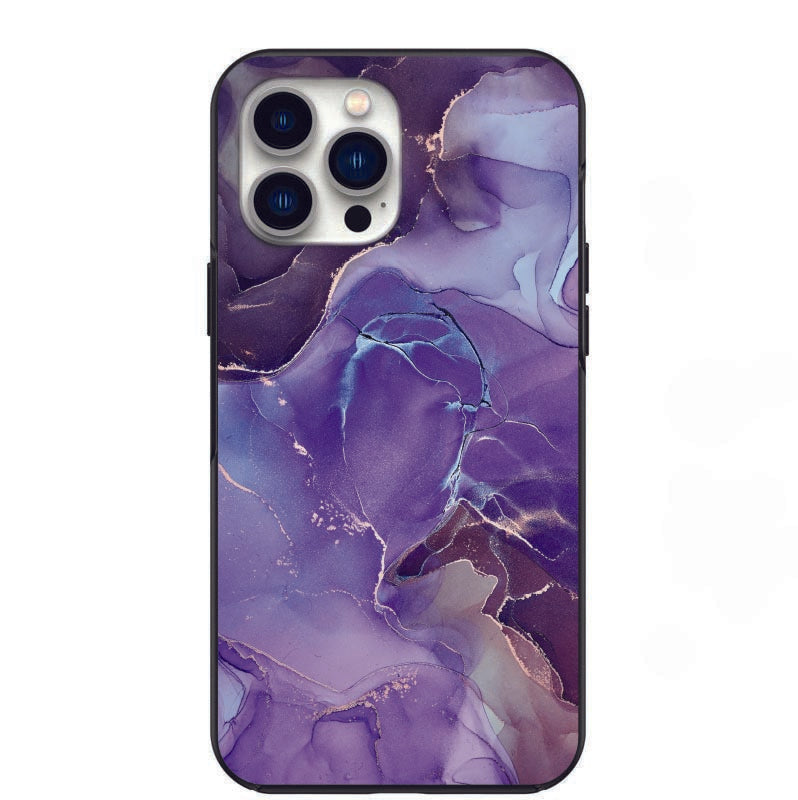 Marble Shades of Purple Design Phone Case for iPhone 7 8 X XS XR SE 11 12 13 14 Pro Max Mini Note 10 20 s10 s10s s20 s21 20 Plus Ultra
